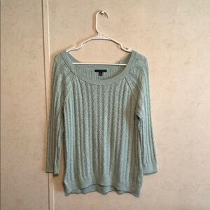 American Eagle Outfitters Mint Green Ribbed Knit Sweater